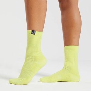 Gymshark Whitney Simmons Crew Socks Kelp Green M (7-9)